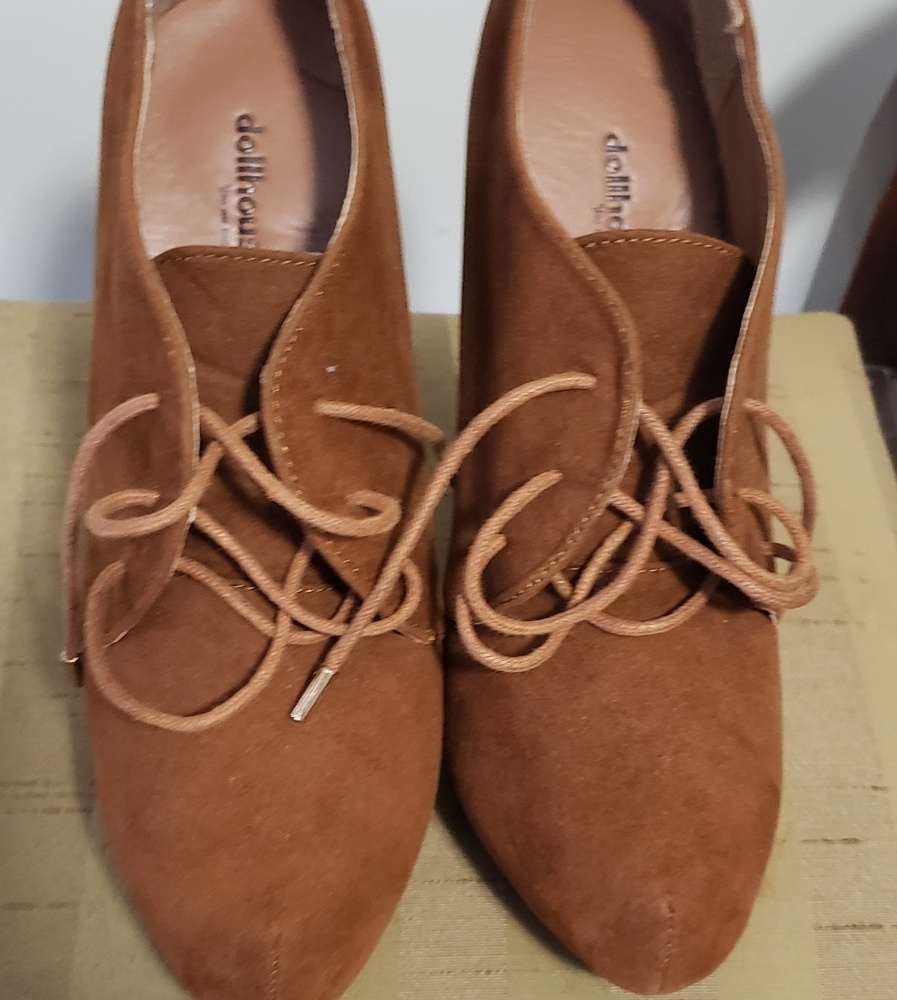Suede booties